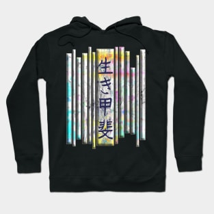 Aesthetic Japanese Vintage Streetwear Retro Kanji Character Caligraphy 392 Hoodie